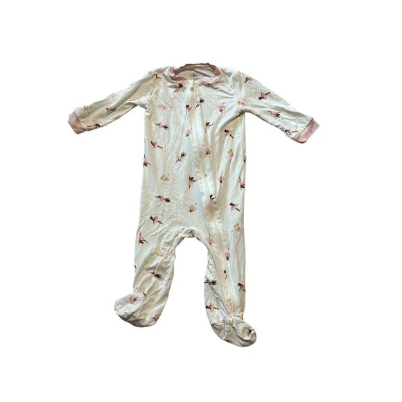 Milkberry Baby Girl Bamboo Footie One-piece Sleeper Pajamas Soft Sleeper One Pie - Picture 2 of 7
